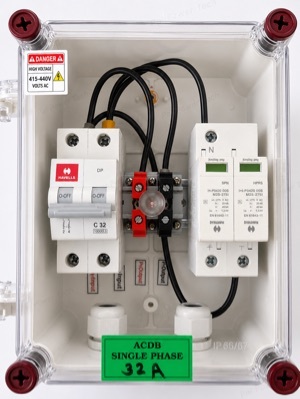 Havells Single Phase 32A Solar Acdb - Application: Industrial