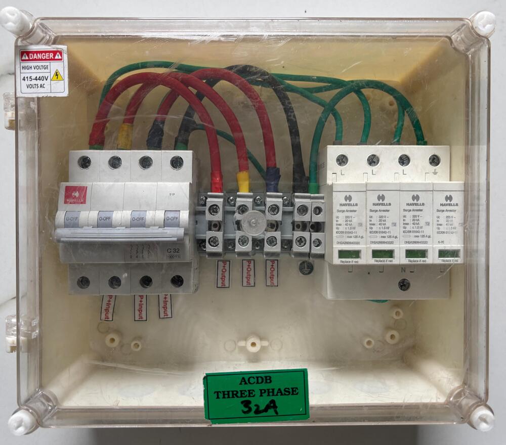 Havells 32A Single Phase Acdb - Application: Industrial