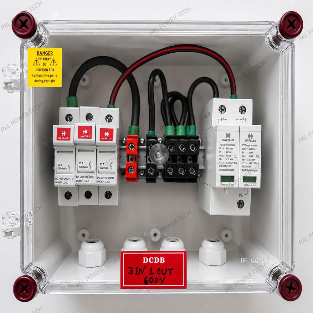 Solar Array Junction Box - Color: Gray