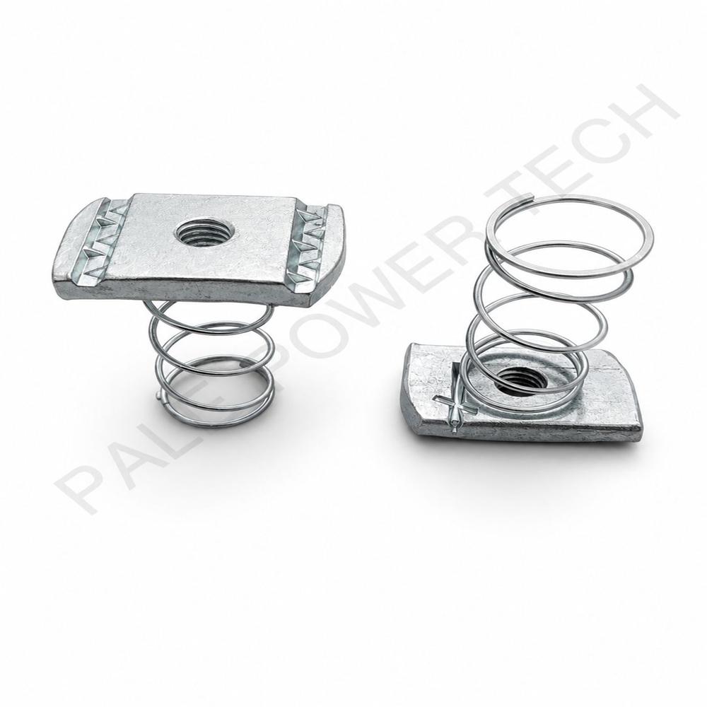 Channel Spring Nut - Color: Silver