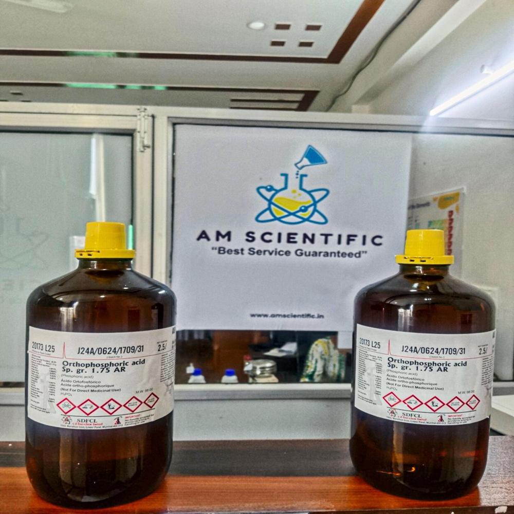 Orthophosphoric Acid Sp Gr 1.75 AR 2.5Ltr