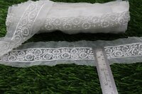 fancy white & cutdana lace
