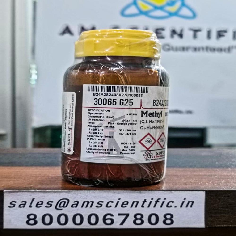 Methyl Orange (Ph Indicator) - Packaging Type: Bottle