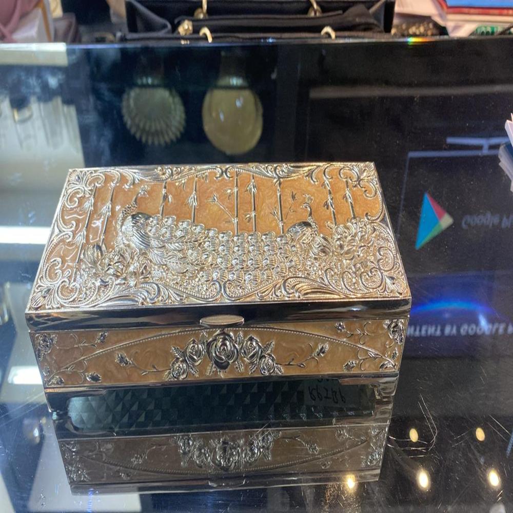 Peacock Dry Fruit Box (Small) - Shape: Rectangular