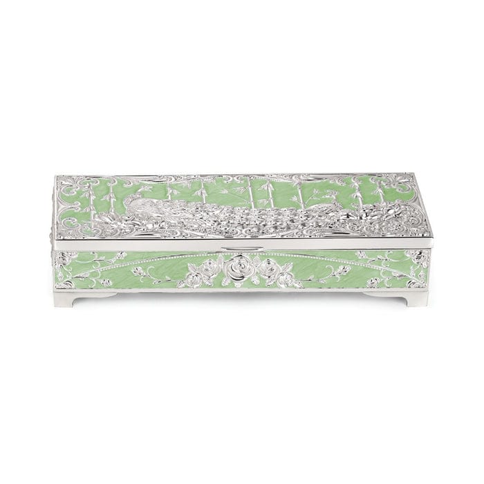 Peacock Dry Fruit Box (Small) - Shape: Rectangular