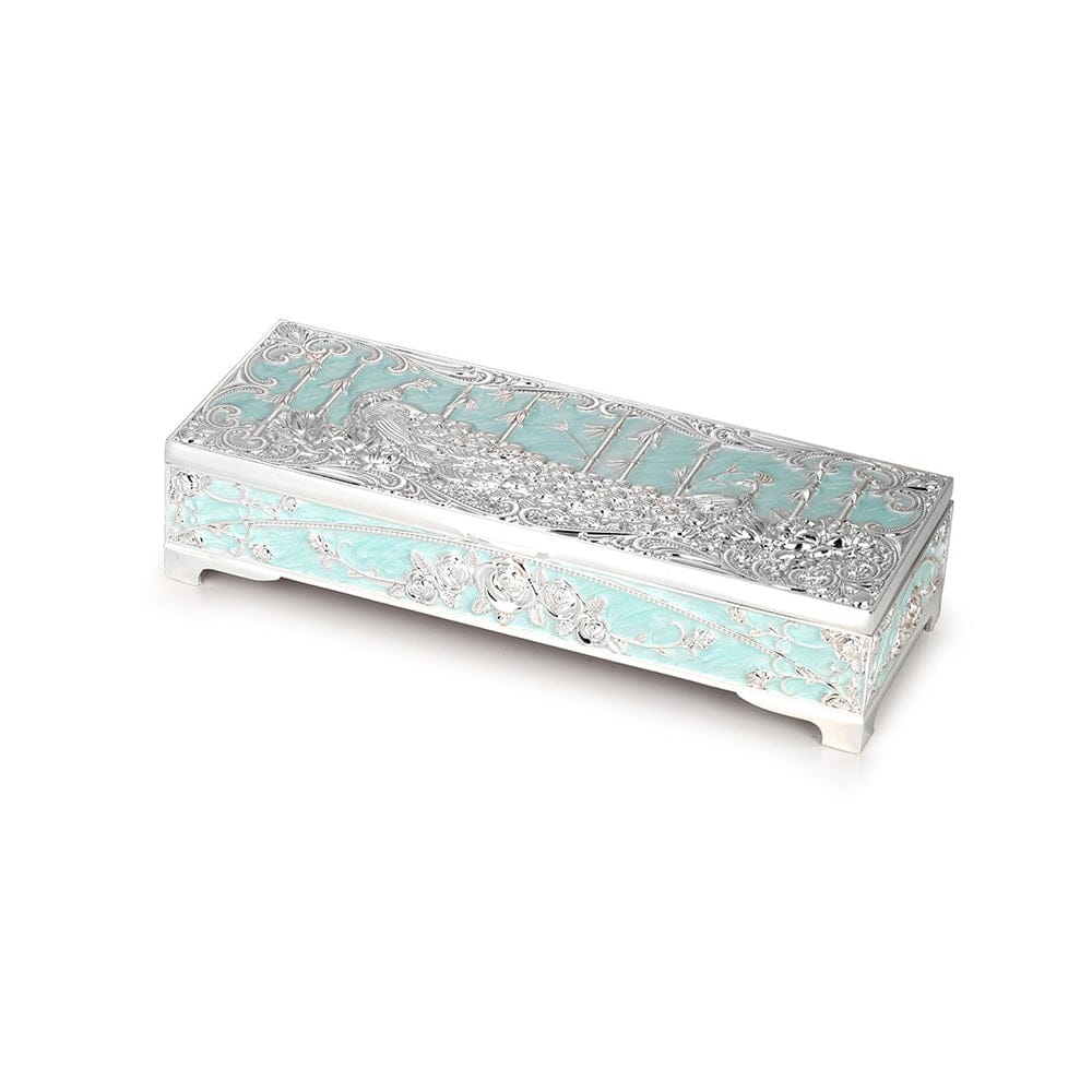 Peacock Dry Fruit Box (Small) - Shape: Rectangular