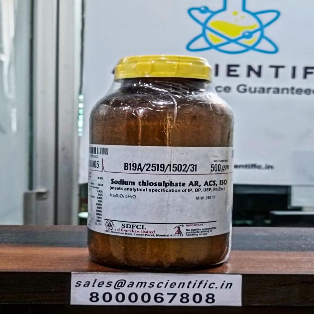 Sodium Thiosulphate Pentahydrate Ar, Acs, Iso 500g - Packaging Type: Bottle
