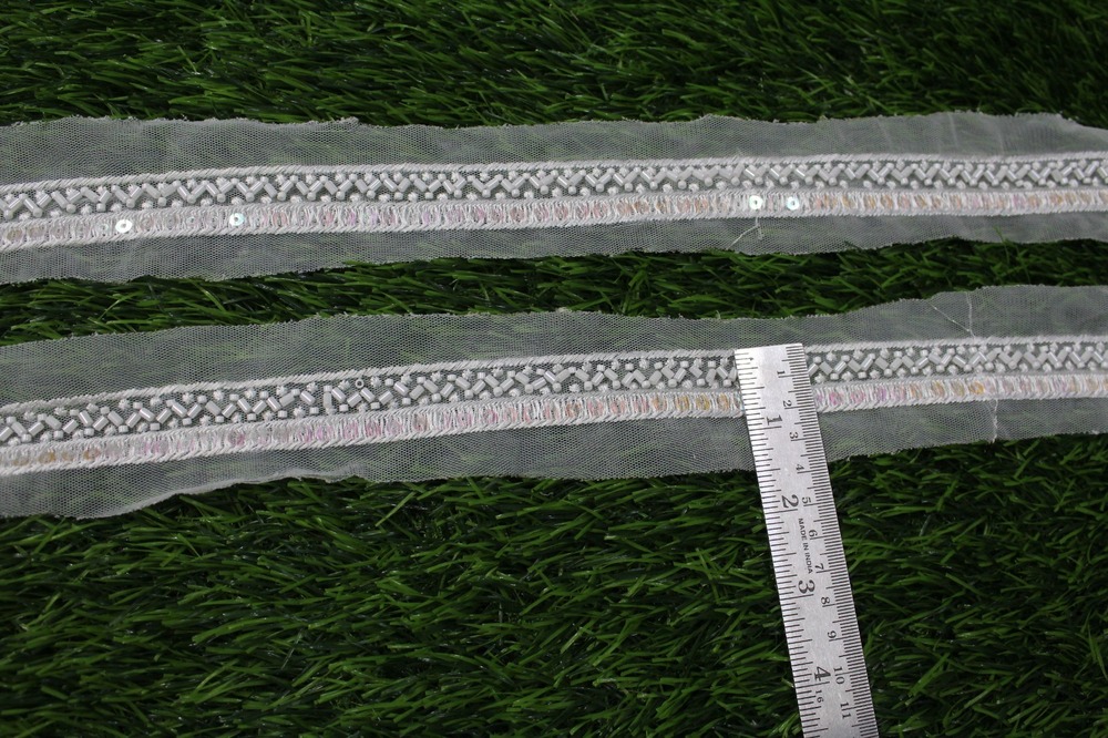 Sequence Cutdana Lace - Color: Wiht