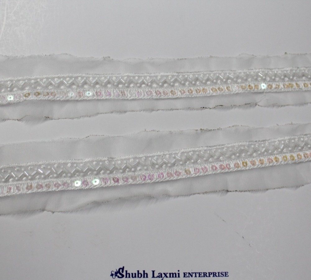 Sequence Cutdana Lace - Color: Wiht