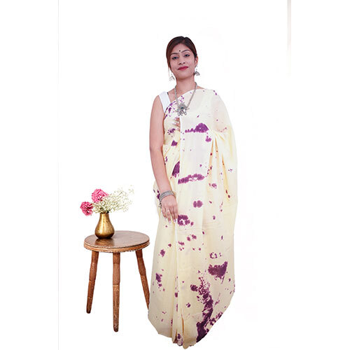 प्रीमियम टाई एंड डाई शिबोरी कॉटन मुलमुल साड़ी - रप क्रिएशन्स