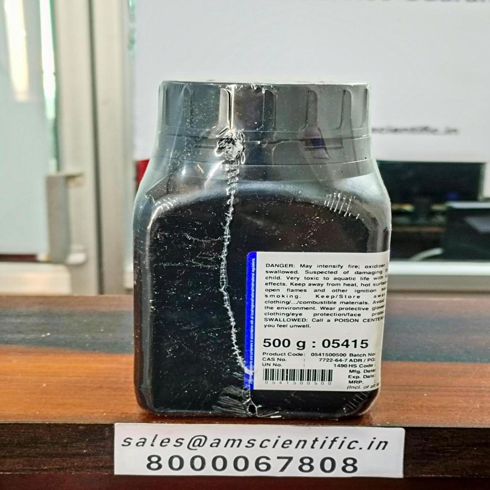 Potassium Permanganate - Chemical Formula Kmno4, 99% Purity, Melting Point 240â°c, Packaged In Plastic Bottle, Shelf Life 60 Months | Cas No: 7722-64-7