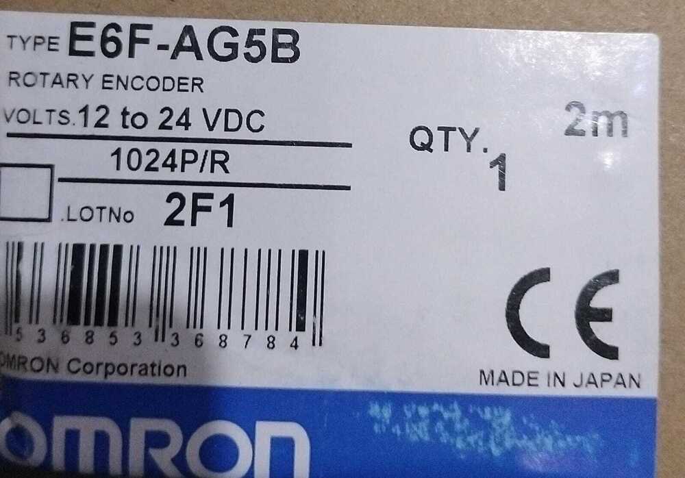 AUTONICS ROTARY ENCODER  12-24VDC, E6F-AG5B 1024P/R 2M