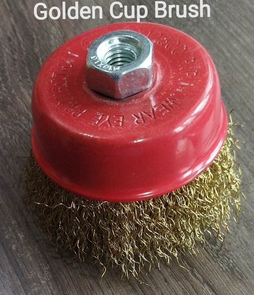 Cup Brush - Carbon Steel, Round Shape , Industrial-grade Quality, Multicolour Variants