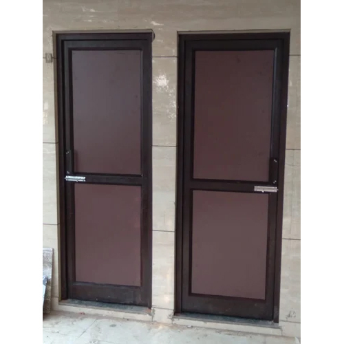 Brown Polished Aluminium Door