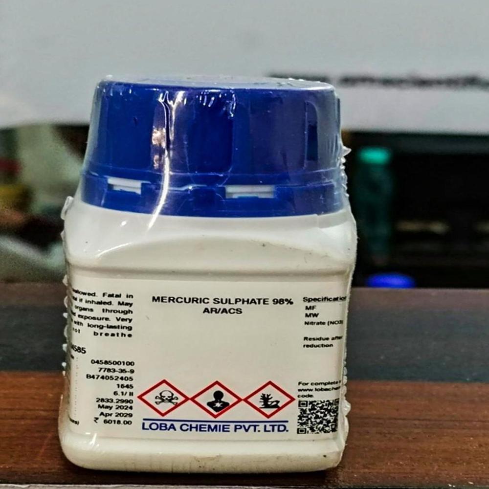 Mercuric Sulphate Ar - Cas No: 7783-35-9