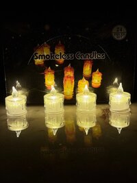 Led  Candle  Frosted - Color: Warm Yellow
