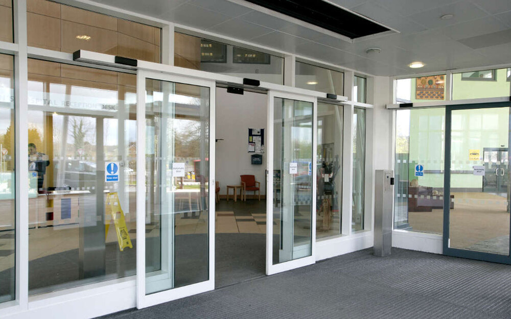 Automatic Glass Sensor Door - Frame Material: Aluminum Alloy