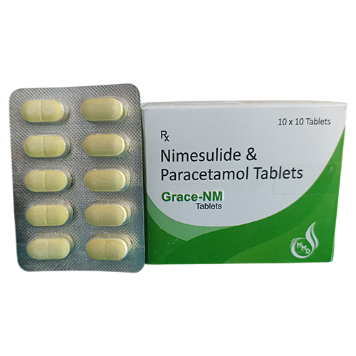 Nimesulide And Paracetamol Tablets - 10x10 Tablets, Adults Only | Dosage As Per Doctor Suggestion, Room Temperature Storage