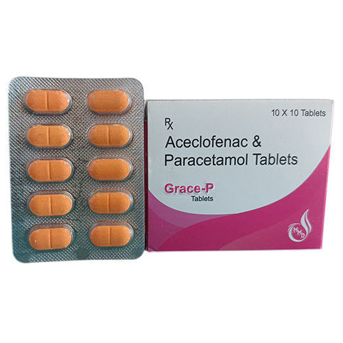 Aceclofenac And Paracetamol Tablets - 10x10 Tablets, General Medicine for Adults with Doctor-Suggested Dosage & Cool Storage Instructions