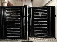 Mild Steel Gate - Standard Size, Black Powder Coated Finish | Customizable Inward/outward Opening, Handmade For Residential & Commercial Use