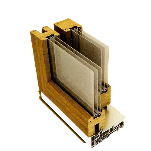 Lift And Slide Door Extruded Profile System - Color: Brown