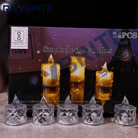 Led Candle Crystal Light - Color: Warm Yellow