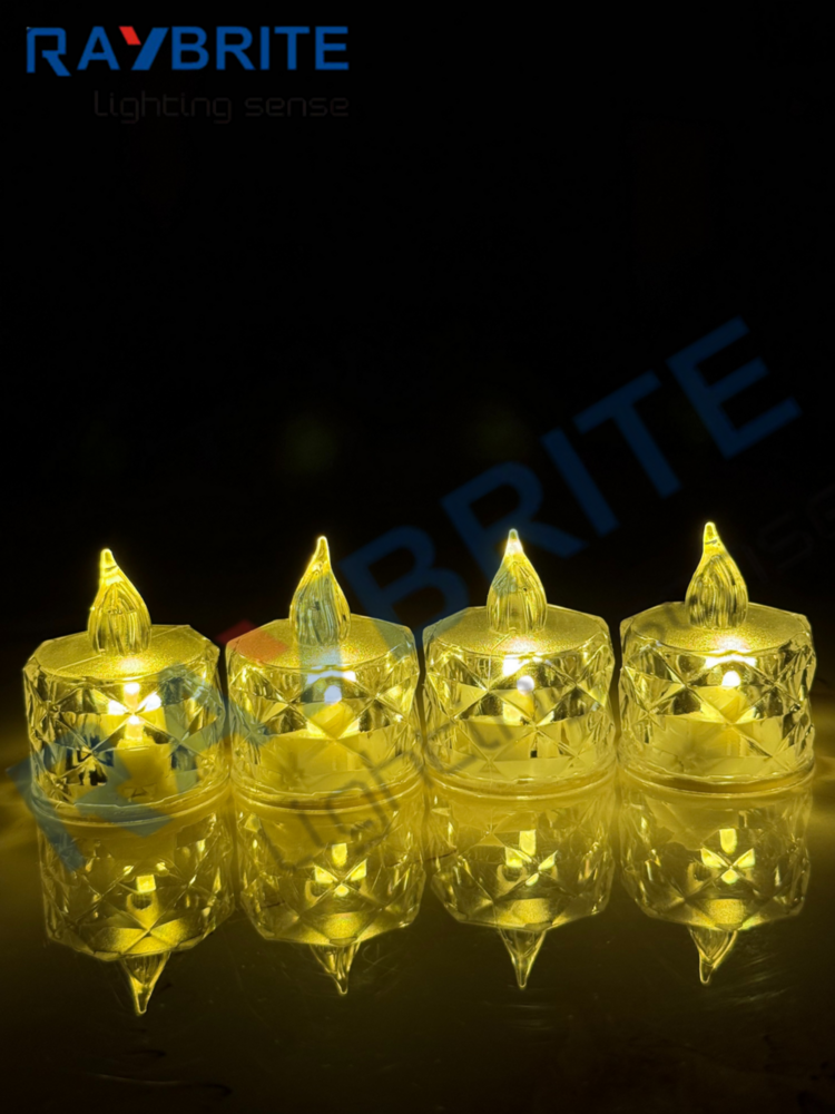 Led Candle Crystal Light - Size: Multiple Sizes Available