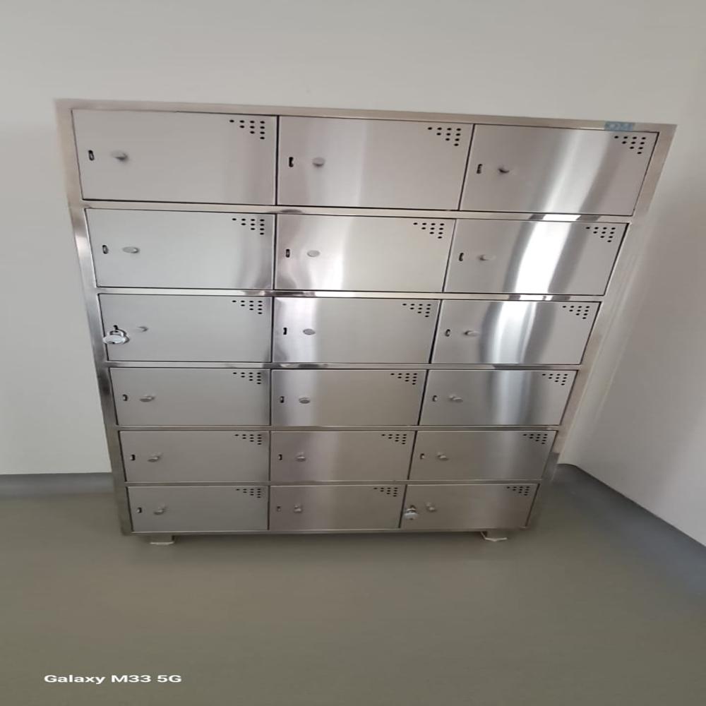 Ss Locker - Stainless Steel, 12 Doors, Silver Color | Durable, Easy To Clean, Eco-friendly, Water Resistant, Ideal For Commercial Use