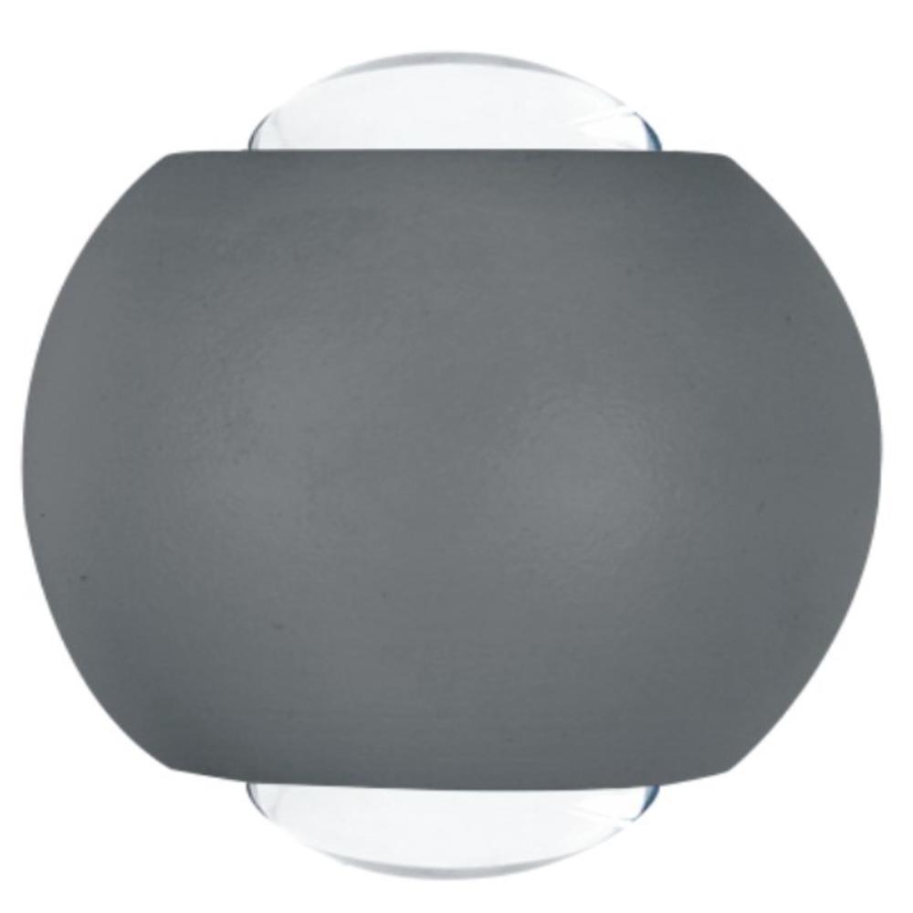 LUKER 2W HALO W26 OUTDOOR WALL LIGHT (LODR02S/LODR02S GY)