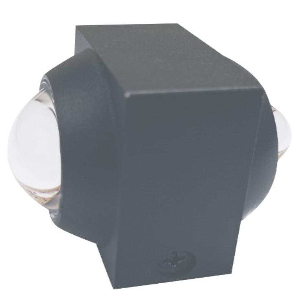 LUKER 2W HALO W28 OUTDOOR WALL LIGHT (LODS02S/LODS02SGY