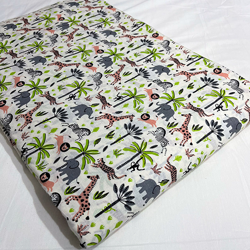 Kids Zoo Printed Fabric