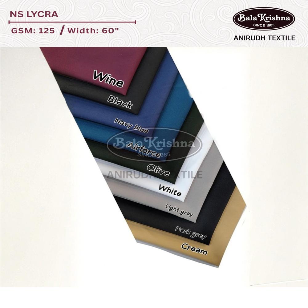 Imported N S Lycra Fabric (12%) - Color: Multi Colour Available