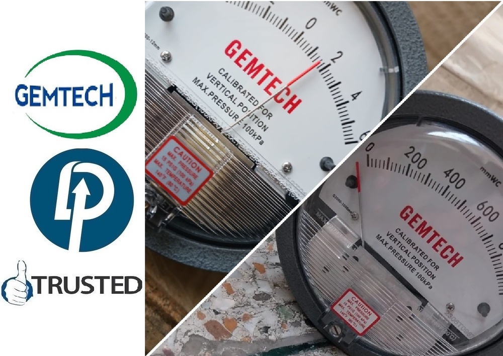 Gemtech Differential Pressure Gauges Wholesalers India - Bhare Industrial Area Pune Maharashtra - Accuracy: A 2% Of Full Span At 70 (21 (A 3% On -0