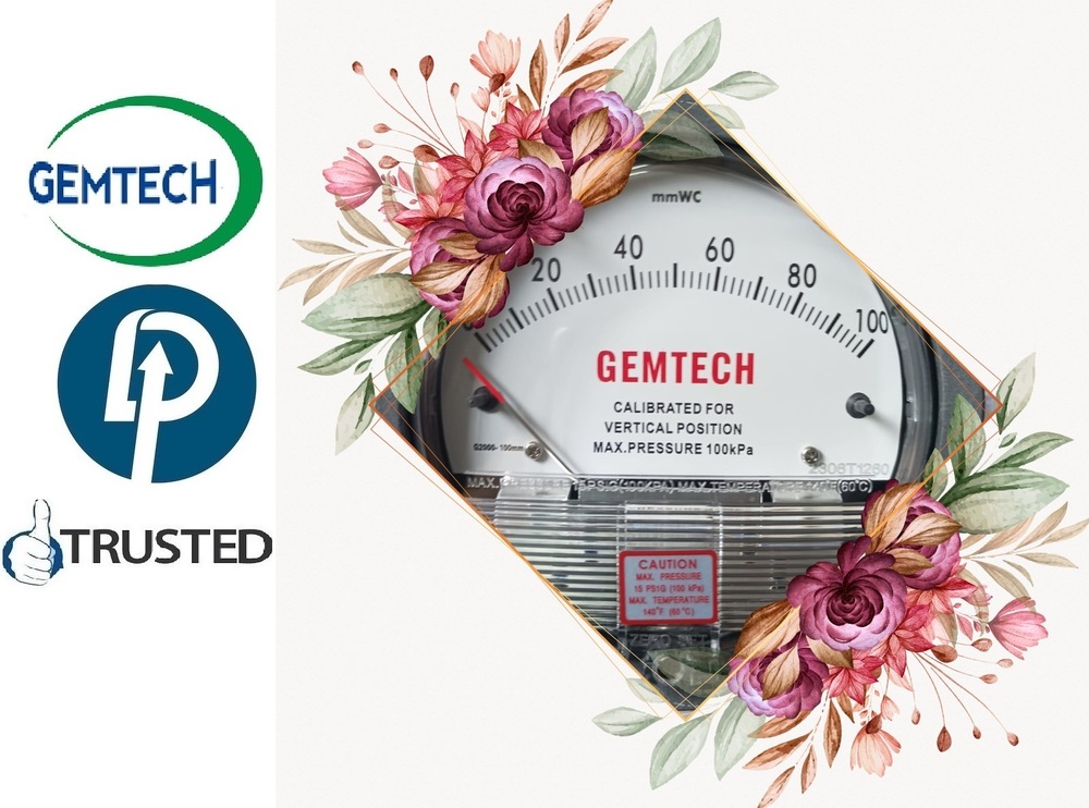 Gemtech Differential Pressure Gauges Wholesalers India - Bhare Industrial Area Pune Maharashtra - Accuracy: A 2% Of Full Span At 70 (21 (A 3% On -0