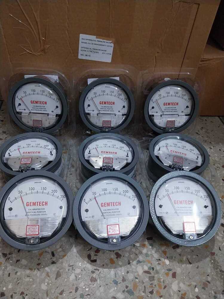 G2000-250 Mm Wc Gemtech Differential Pressure Gauge