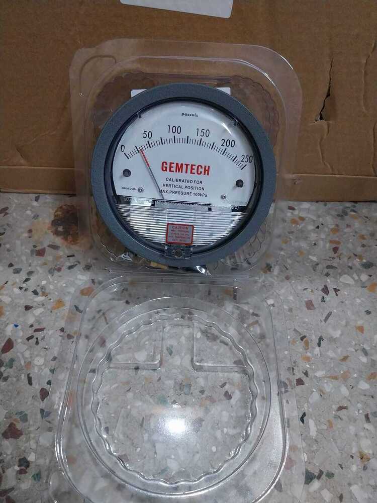G2000-250 Mm Wc Gemtech Differential Pressure Gauge