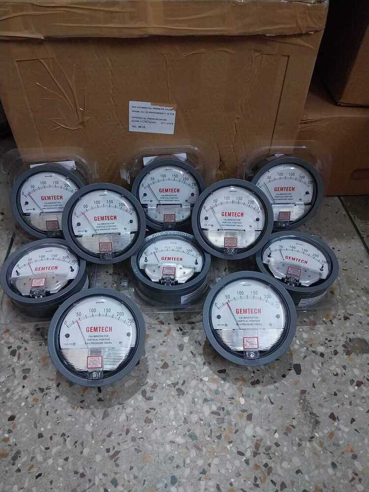 G2000-250 Mm Wc Gemtech Differential Pressure Gauge