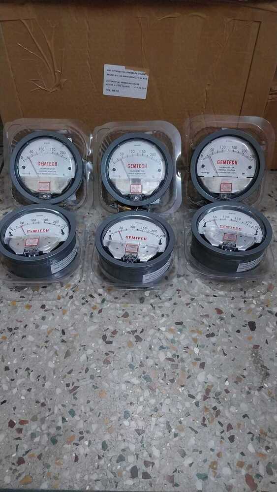 G2000-250 Mm Wc Gemtech Differential Pressure Gauge