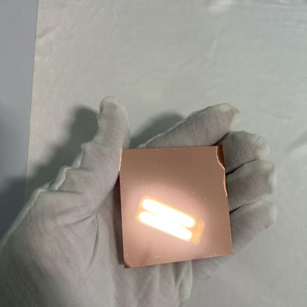 Sputtered Microwave ferrite with 2.5um copper