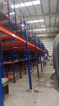 Pallet Racking System - Color: Blue Orange
