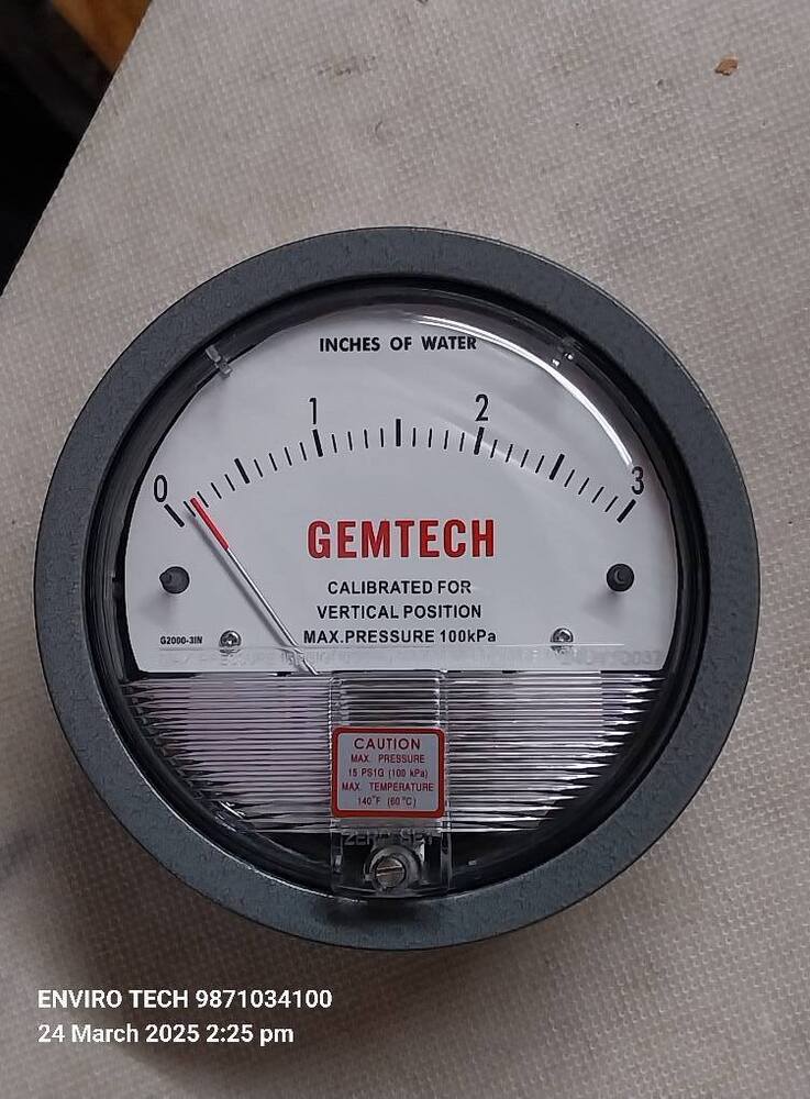 Wholesaler India Gemtech Differential Pressure Gauge In Dadri Uttar Pradesh