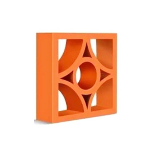 Concrete Terracotta Jali - Color: Red