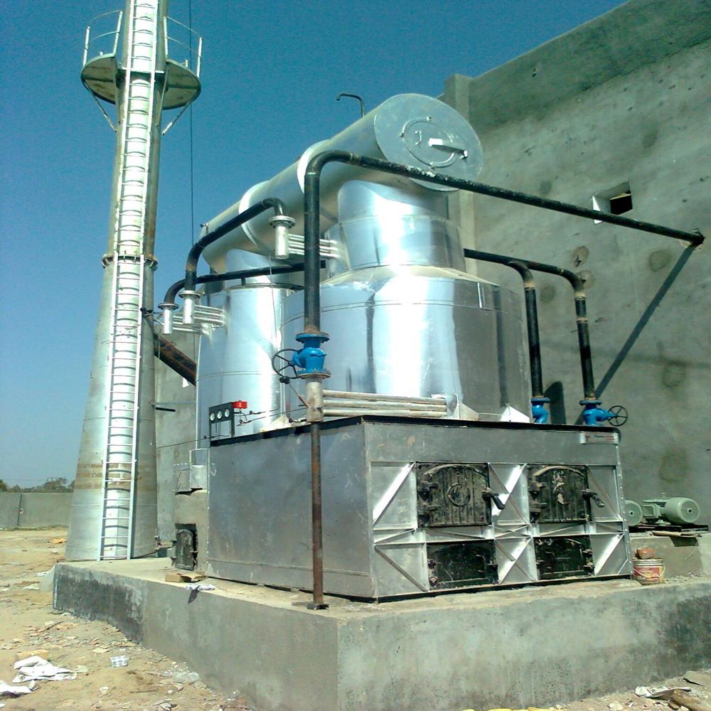 Commercial Wood Fired Thermic Fluid Heater - Color: Silver
