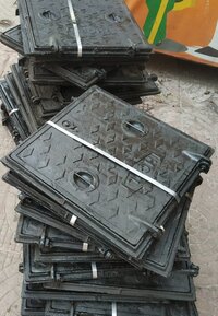 Earth Pit Cover - Poly Plastic, 300x300 Mm, Black | Lightweight With Powder Coated Finish, Designed For Secure Earthing Protection