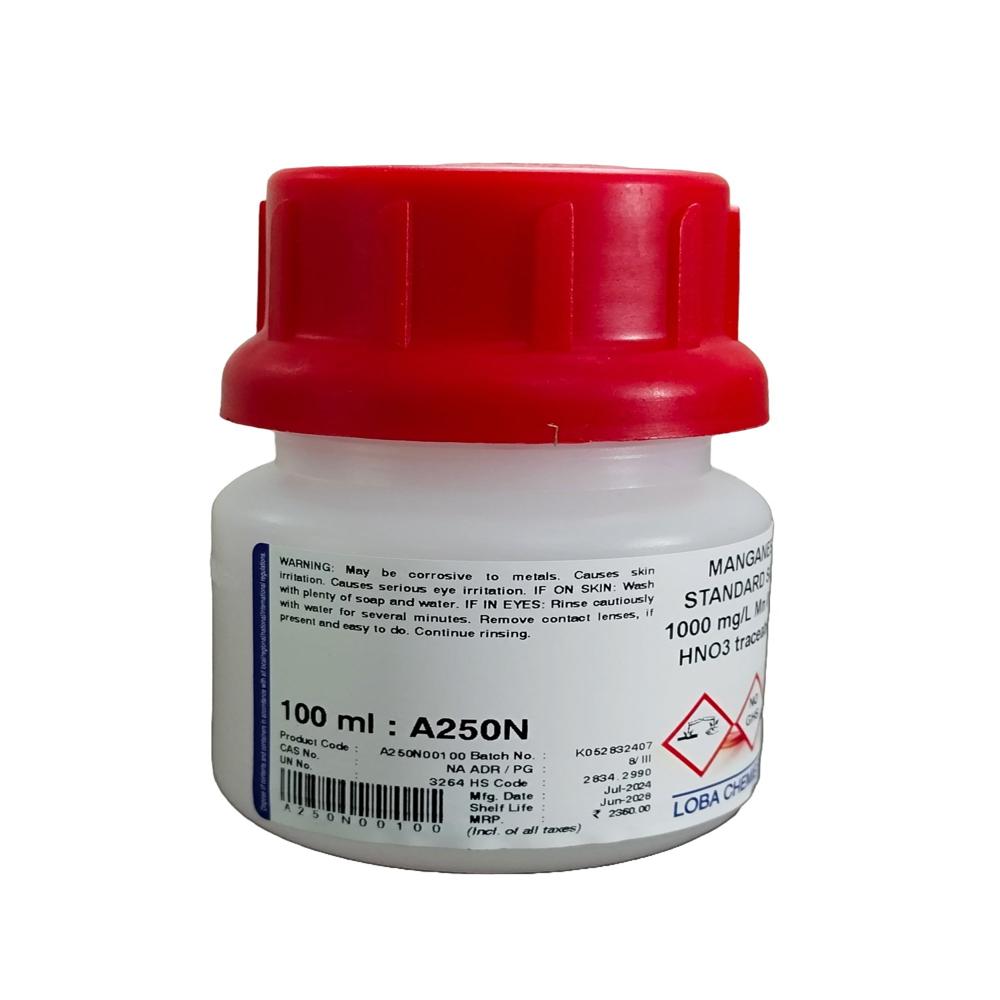 Manganese Aas Standard Solution 1000 M - Packaging Type: Plastic Bottle