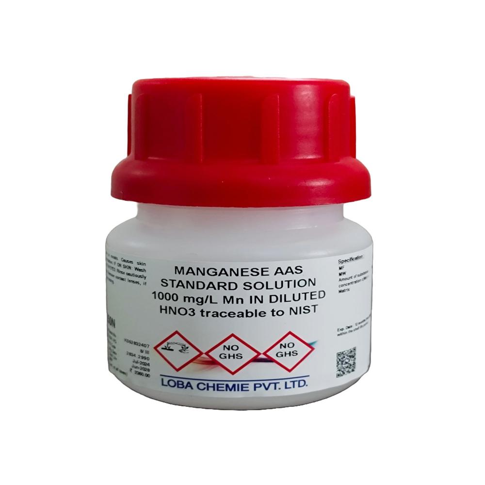 Manganese Aas Standard Solution 1000 M - Packaging Type: Plastic Bottle
