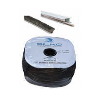 6x6mm Silicone Weatherstrip Wool Pile - Application: Hardware Fitting