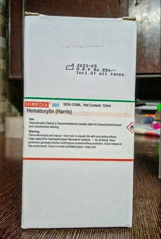 Harris Haematoxylin , Packaging Details: 125ml - Physical Form: Liquid