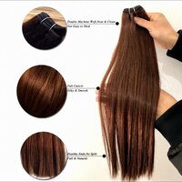 Silky straight hair extensions in hair king