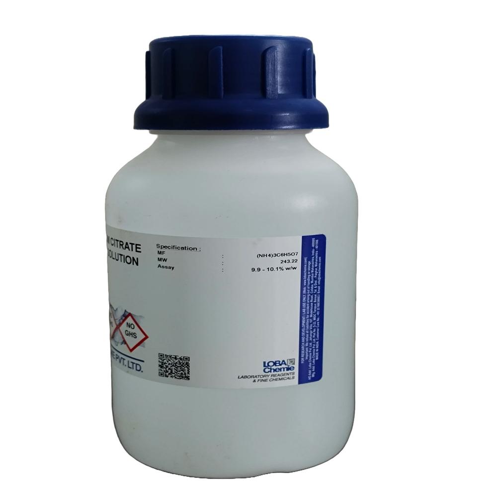 Ammonium Citrate 10% W/w Solution - Cas No: 3458 72 8